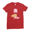 ice cream ghost Ladies Fitted T-Shirt