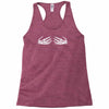 skeleton hands halloween funny Racerback Tank