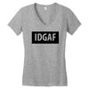 idgaf Dua Lipa Women's V-Neck T-Shirt