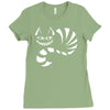 cheshire cat alice in wonderland funny Ladies Fitted T-Shirt