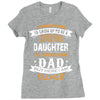 Super Cool Daughter Of A Freaking Awesome Dad Ladies Fitted T-Shirt