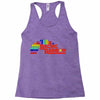racing rainbow Racerback Tank