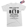 want a better texas black Exclusive T-shirt