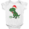christmas dinosaur Baby Bodysuit