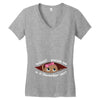 November Peeking Out Baby Girl Women's V-Neck T-Shirt