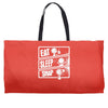 v3 eat sleep snap Weekender Totes