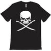 biker pirate skull bones swords T-Shirt