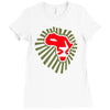 africa lion power cool Ladies Fitted T-Shirt