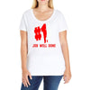 job well done batle royal gaming Ladies Curvy T-Shirt