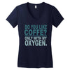 do you like coffee Women's V-Neck T-Shirt