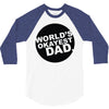 world's okayest dad 3/4 Sleeve Shirt