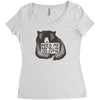 feed me and tell me i'm cutie Women's Triblend Scoop T-shirt
