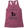 father and son riding partners for life Racerback Tank