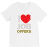 i love job offers V-Neck Tee