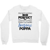 awesome poppa Crewneck Sweatshirt