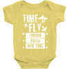 TIME TO FLY TO LONDON PARIS NEW YORK Baby Onesie