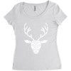 poly deer Women's Triblend Scoop T-shirt