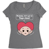 Mommy, Let's Go to Yoga Class! Women's Triblend Scoop T-shirt