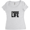 Choose Life Women's Triblend Scoop T-shirt