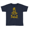 uomo dakar stampa oro moto deserto parigi africa sport Toddler T-shirt