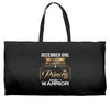 december girl is a perfect combination of princess and warrior Weekender Totes