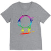 colorful music man V-Neck Tee