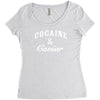 cocaine and caviar   mens hoodie cocain Women's Triblend Scoop T-shirt