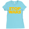 stop wars Ladies Fitted T-Shirt