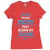 The Best Poppy Was Born In March Ladies Fitted T-Shirt