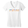 we come in peace Women's V-Neck T-Shirt