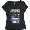 Never Underestimate The Strength Of A Hodgkins Cancer Warrior Women's Triblend Scoop T-shirt