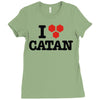 i love board games! Ladies Fitted T-Shirt