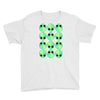 sad alien and daisy nineties grunge pattern Youth Tee