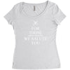 for those about to rock we salute you Women's Triblend Scoop T-shirt