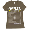 April Girl Facts Taurus Ladies Fitted T-Shirt