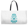 I am a Ovarian Cancer Survivor - What's Your Superpower? Weekender Totes