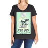 2 stroke aftershave, ideal birthday gift present. Ladies Curvy T-Shirt