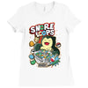 snore loops Ladies Fitted T-Shirt
