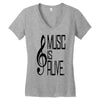 music lover Women's V-Neck T-Shirt