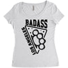 badass la Women's Triblend Scoop T-shirt