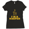 i'm a keeper1 Ladies Fitted T-Shirt