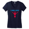 i need a hug Women's V-Neck T-Shirt