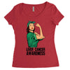 liver cancer awareness can do it Women's Triblend Scoop T-shirt