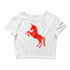 Unicorn Art Crop Top