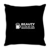 beer holder Throw Pillow