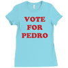 vote for pedro film retro napoleon classic sticker transfer iron on Ladies Fitted T-Shirt