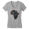 african black panther Women's V-Neck T-Shirt