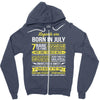 Legends Are Born In July, Zipper Hoodie