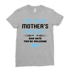 I'm Your Mother's Day Gift Dad Says You're Welcome Baby Boy Ladies Fitted T-Shirt