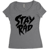 Stay Rad Women's Triblend Scoop T-shirt